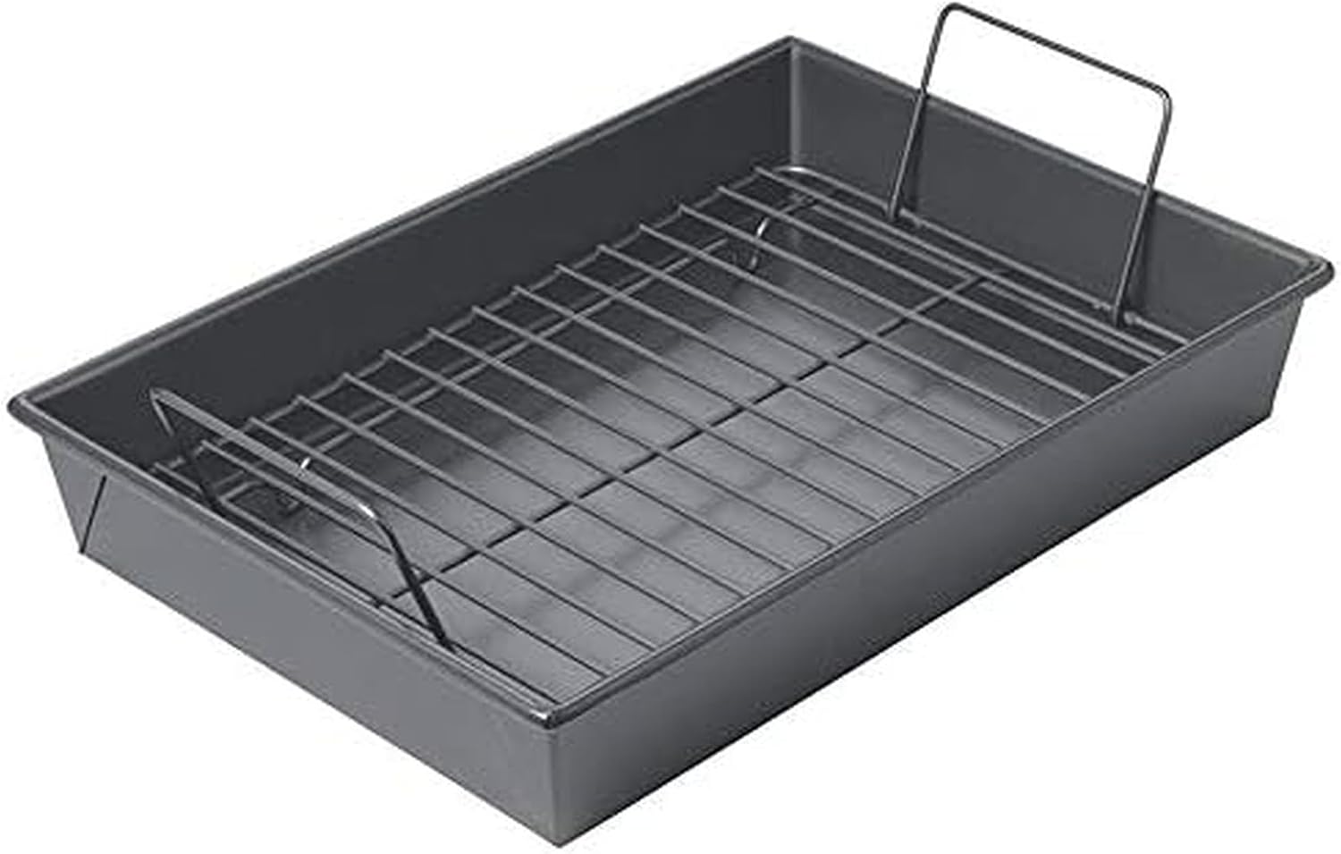 Professional Non-Stick Roast Pan with Non-Stick Rack, 13-Inch-by-9-Inch
