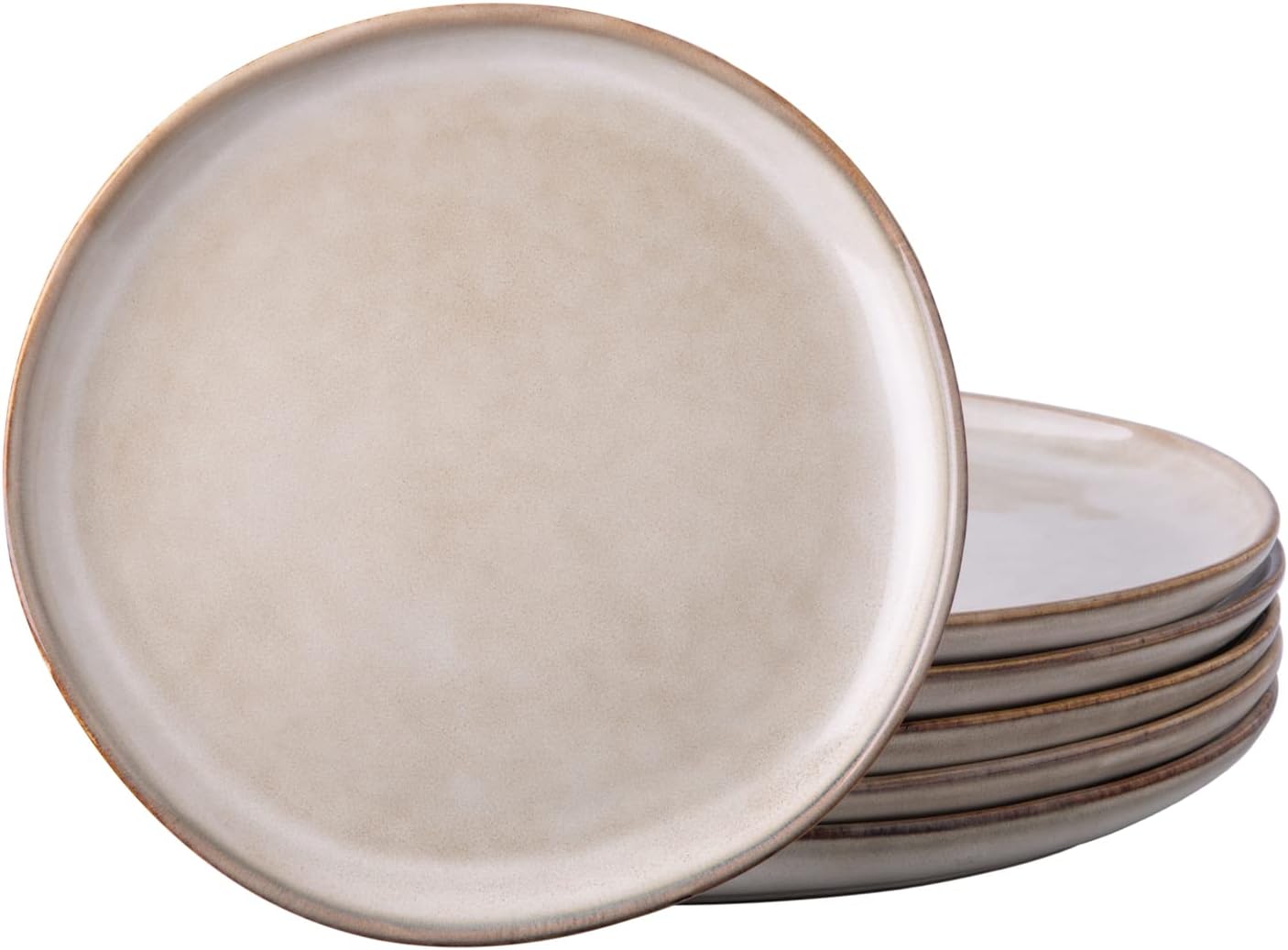 Hand-glazed ceramic salad plate