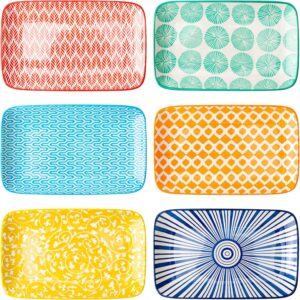 Rectangular ceramic dinner plate set